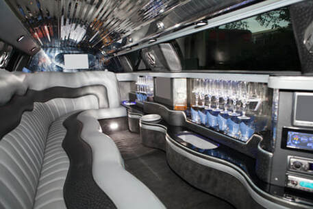 Picture of limousines interior.